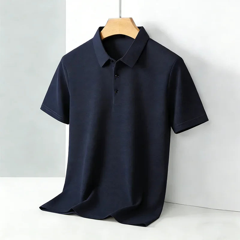 Men's Classic Collar Short Sleeve Polo Shirt Casual Breathable Summer Daily Office Fashion Men's Tee 2026