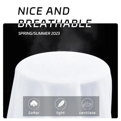 Men's Summer Simple and Fashionable Casual Business Short Sleeved T-shirt Round Neck Solid Color Sports Quick Drying Top