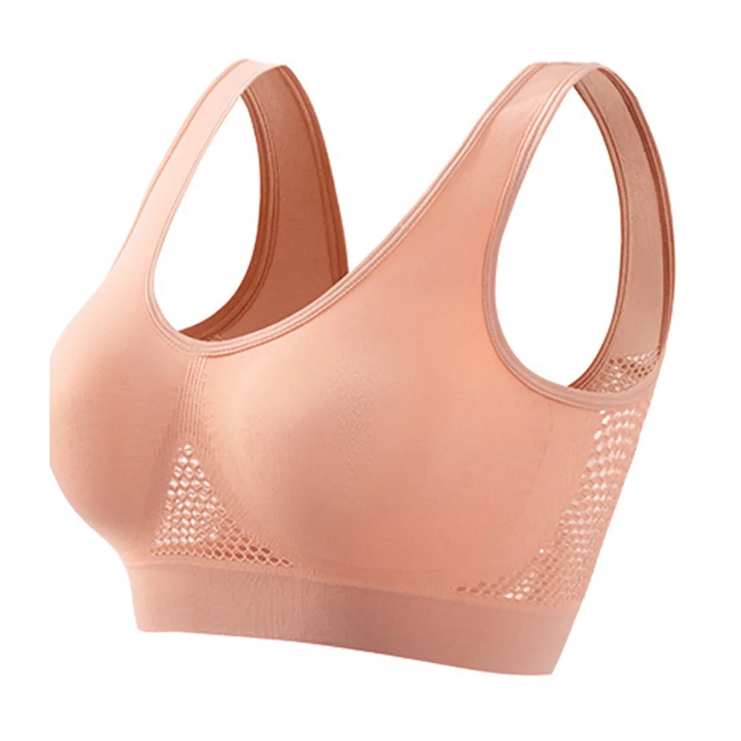 Women Large Size Bra Vest Daily Casual Running Fitness Yoga Beauty Tank Top Sports Vest Without Steel Rims Comfy Breathable Bra