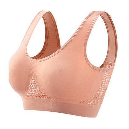 Women Large Size Bra Vest Daily Casual Running Fitness Yoga Beauty Tank Top Sports Vest Without Steel Rims Comfy Breathable Bra