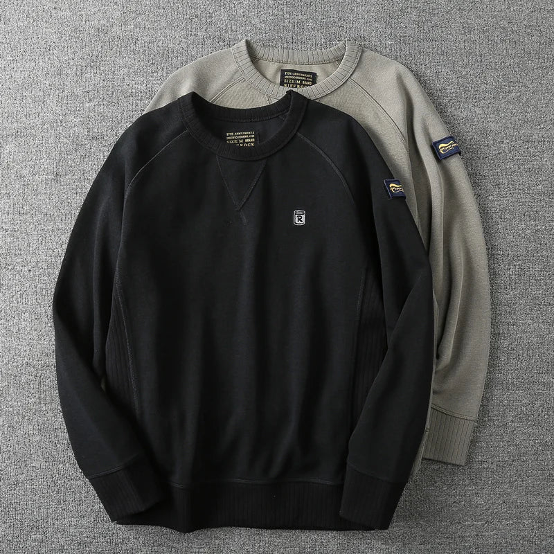 2023 Spring Winter New Basic Sweatshirts Soild Color Men Plus Size Washed  Hoodies Casual High Quality Pullovers