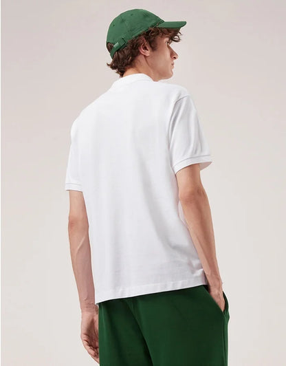 2026 Summer Men Lapel Polo T-shirt Soft Cotton Animal Embroidery Slim Fit Daily Office Casual Short Sleeve Tops