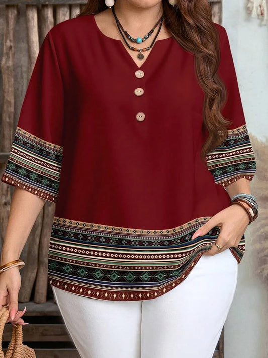 New retro pattern shirt