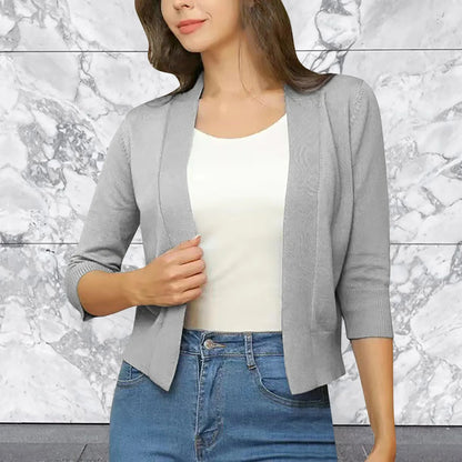 Sweater Knitted Cardigan Button Jacket 2023 Spring Autumn New Ladies Elegant And Simple Short Coat Knit Cardigan Casual Top 자수조끼