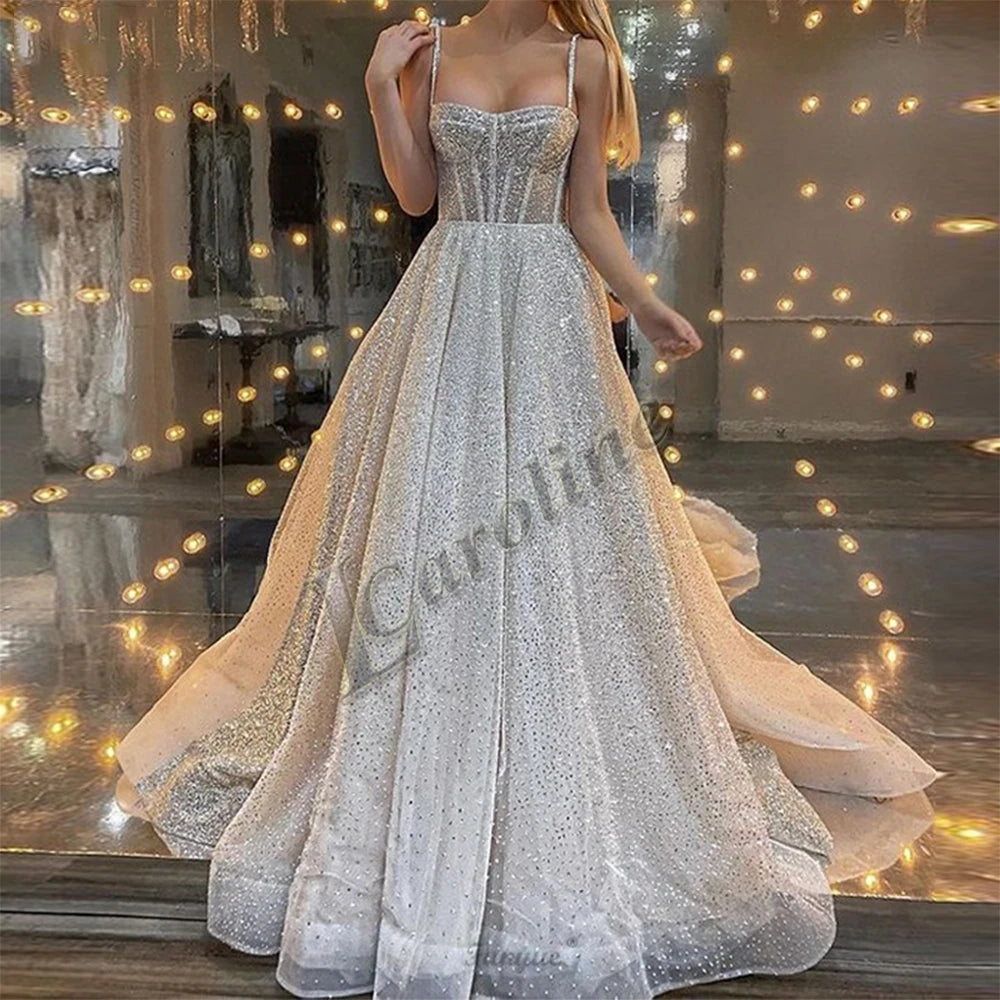 Caroline Luxurious Mermaid Celebrity Dresses For Women Rhinestones Lace Appliques Corset Dubai Robes De Soiree Customized