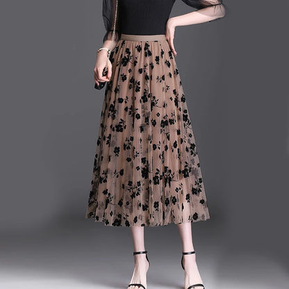 Korean Women Tulle Skirt