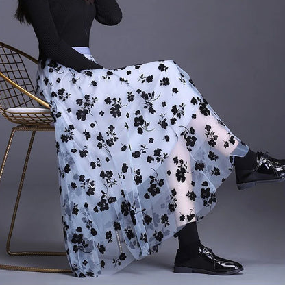Korean Women Tulle Skirt