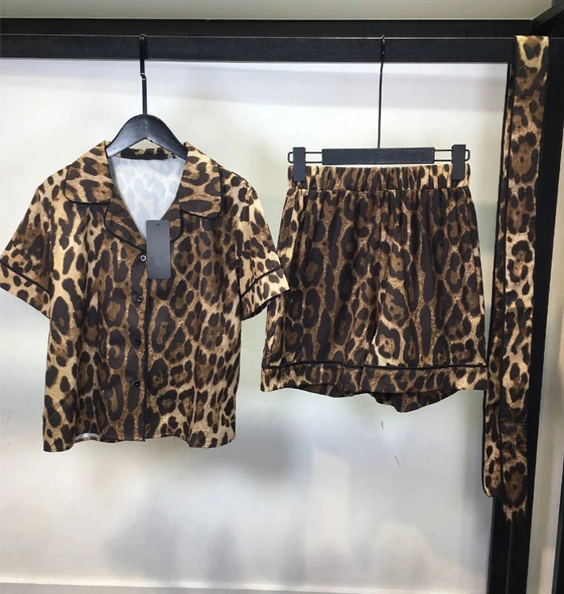 Wide-leg shorts casual women's two-piece suit