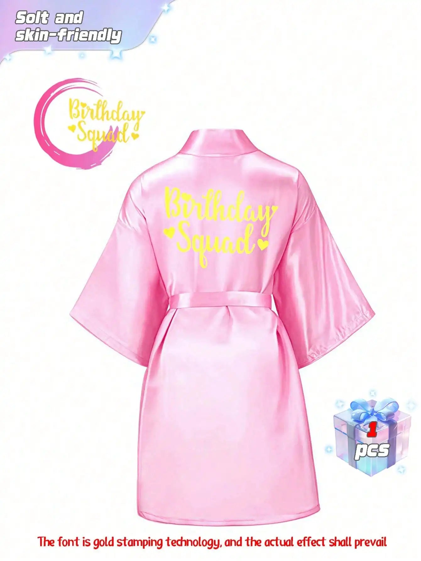 A Women's Solid Color Short-Sleeved Bathrobe, Suitable For Spring And Summer, Home Wear, Hotel Wear, Party Wear, Swimming Wear