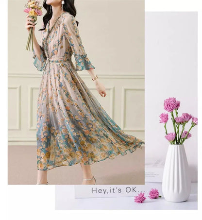 Silk Chiffon Dress