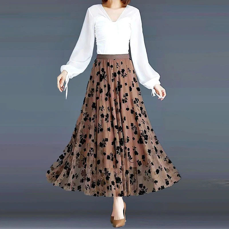 Korean Women Tulle Skirt