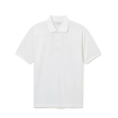 2026 Summer Men Lapel Polo T-shirt Soft Cotton Animal Embroidery Slim Fit Daily Office Casual Short Sleeve Tops