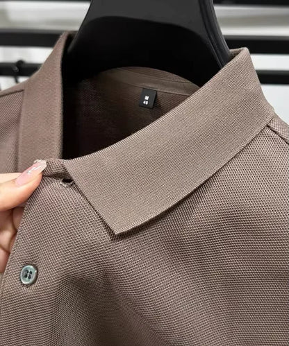 High end brand 100% Pure Cotton Men's Short Sleeve Polo Shirt 2026 Summer Luxury Fashion Pony embroidery Golf Top Casual T-shirt