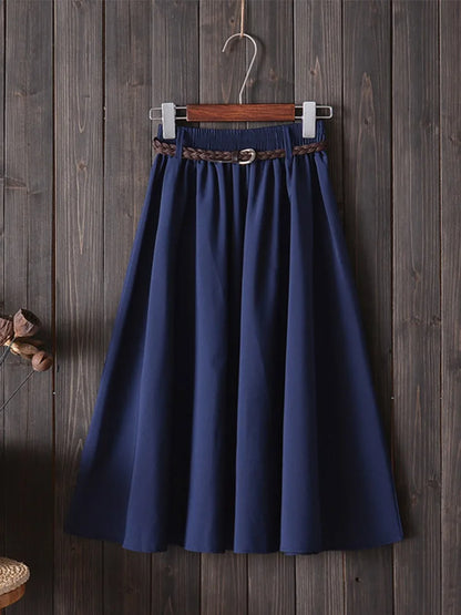 Midi Knee Length Summer Skirt